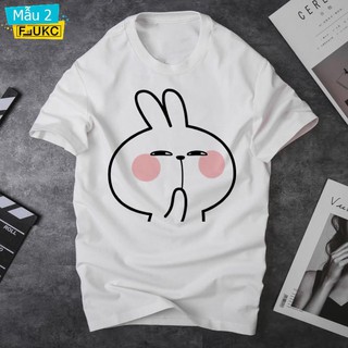 HOT SALE- Áo Thun Đôi Con Thỏ Hư Hỏng Siêu Đáng Yêu Cực Cute Giá Tận Gốc F709L3