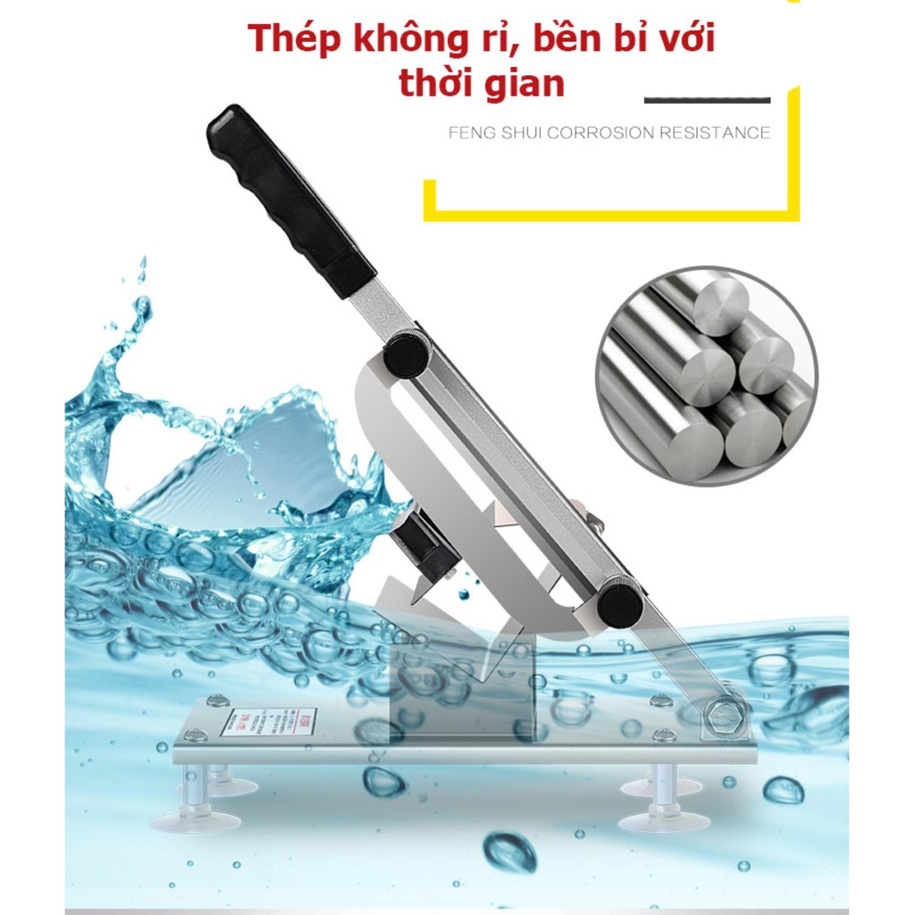 Máy thái thịt đông lạnh bằng tay - Máy cắt thịt cá đông lạnh mini gia đình+ Tặng 01 thiết bị nhà bếp chuyên dụng