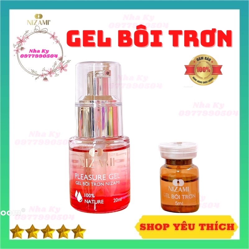 Gel bôi trơn vùng kín Nizami chính hãng 5ml và 20ml