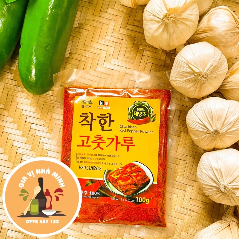 BỘT ỚT HÀN QUỐC LÀM KIM CHI GÓI 100GR