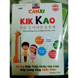 Siro bổ sung canxi cho trẻ em canxi kik kao