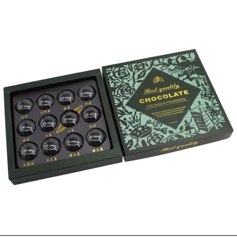 Hộp đựng nama socola, 12 viên tron,hộp 9 viên