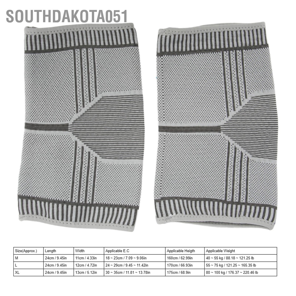 Southdakota051 1 cặp Tay áo bảo vệ Nẹp hỗ trợ làm ấm Elbow Pad Guard dành cho thể dục thao