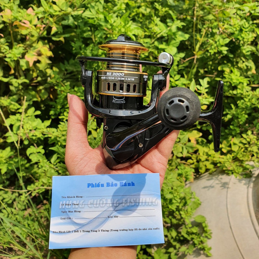 Máy Câu Cá FISHING REEL HE Siêu Nhẹ Khỏe Đẹp Bền  Cam Kết Chính Hãng - Chất Lượng  Máy Đứng B9 4.9