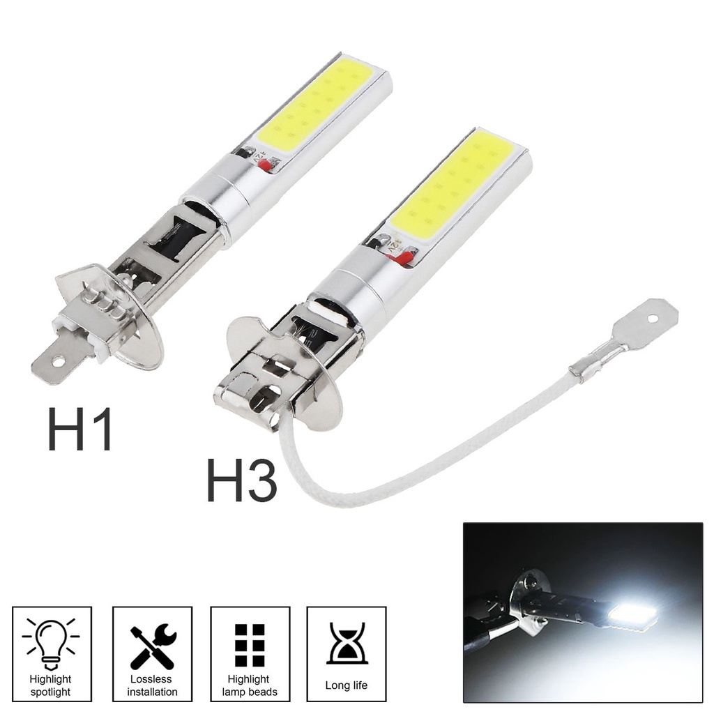 Bóng đèn pha Led H1 H3 siêu sáng chống sương mù cho xe hơi chất lượng cao