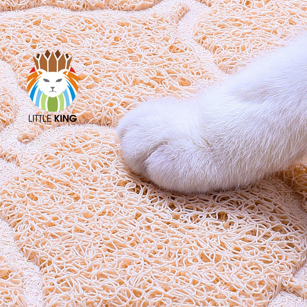 Thảm nhựa lót khay cát vệ sinh cho mèo chống bắt cát ra nhà, thảm lót sàn nhà Little King pet shop