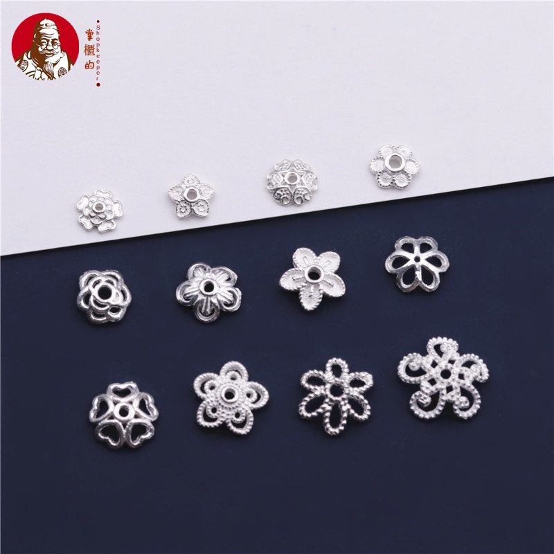 Hạt Bạc S925 Màu Trắng Trơn Dùng Làm Trang Sức Thủ Công diy