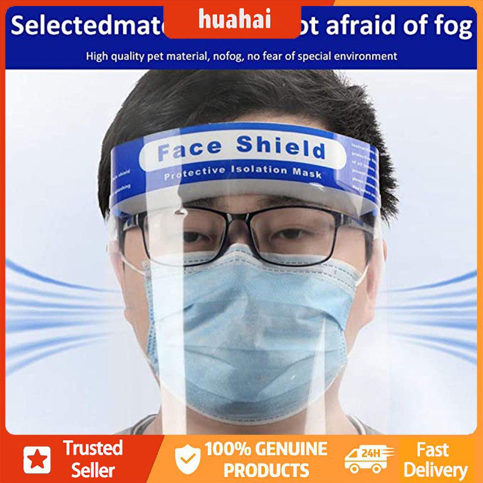 Face Shield Mặt nạ cách ly bảo vệ ngoài trời Mặt nạ có thể tái sử dụng Che chống chóng mặt