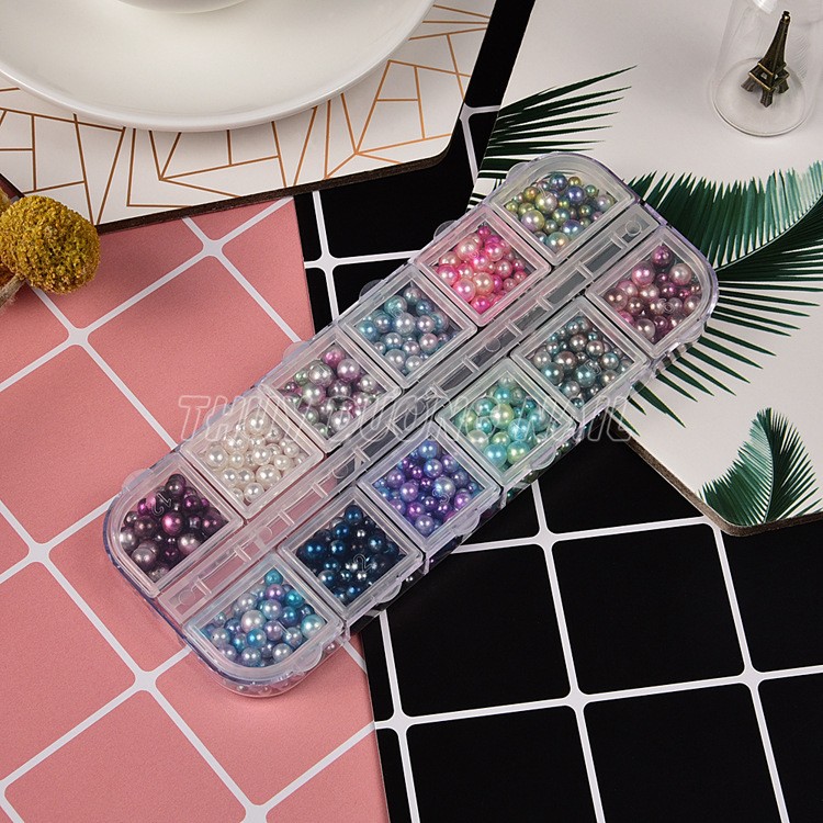 Set bi 12 màu mix size chuyên dùng làm nail