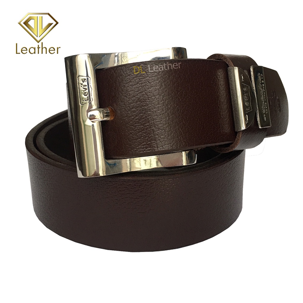 Dây Nịt/Thắt Lưng Nam Da Bò Khóa Inox DL Leather - Da Bò Nguyên Miếng 100%