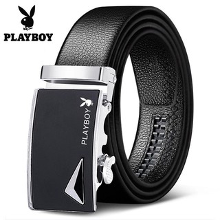 [Dây Lưng] Dây Nịt Nam Da Bò 100% Chính Hãng Mạ Vàng Nam Tính. Thắt Lưng Da Nam Hàng Hiệu Playboy Khóa Cài Cao Cấp GC25