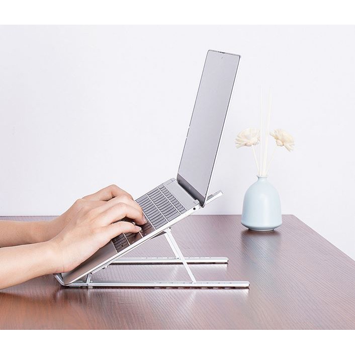 Giá đỡ laptop giá đỡ ipad NHÔM CHỮ M có thể gấp gọn chỉnh độ cao để laptop ipad macbook surface bàn kê lap