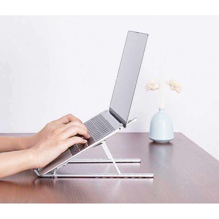 Giá đỡ ipad bàn kê laptop gấp gọn đa năng chống rung thiết kế tản nhiệt điều chỉnh 7 cấp độ dành cho máy tính bảng ipad