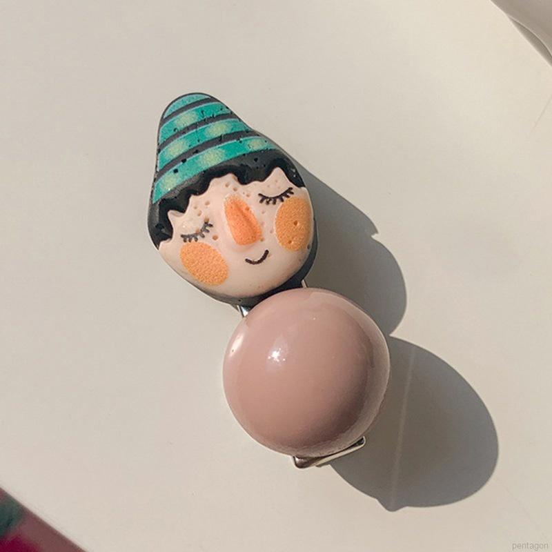 Kẹp Tóc Mỏ Vịt Hình Thỏ Màu Kẹo Dễ Thương Cho Bé Gái