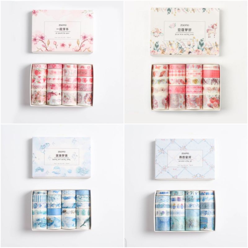 Set 20 cuộn băng dính trang trí washi tape