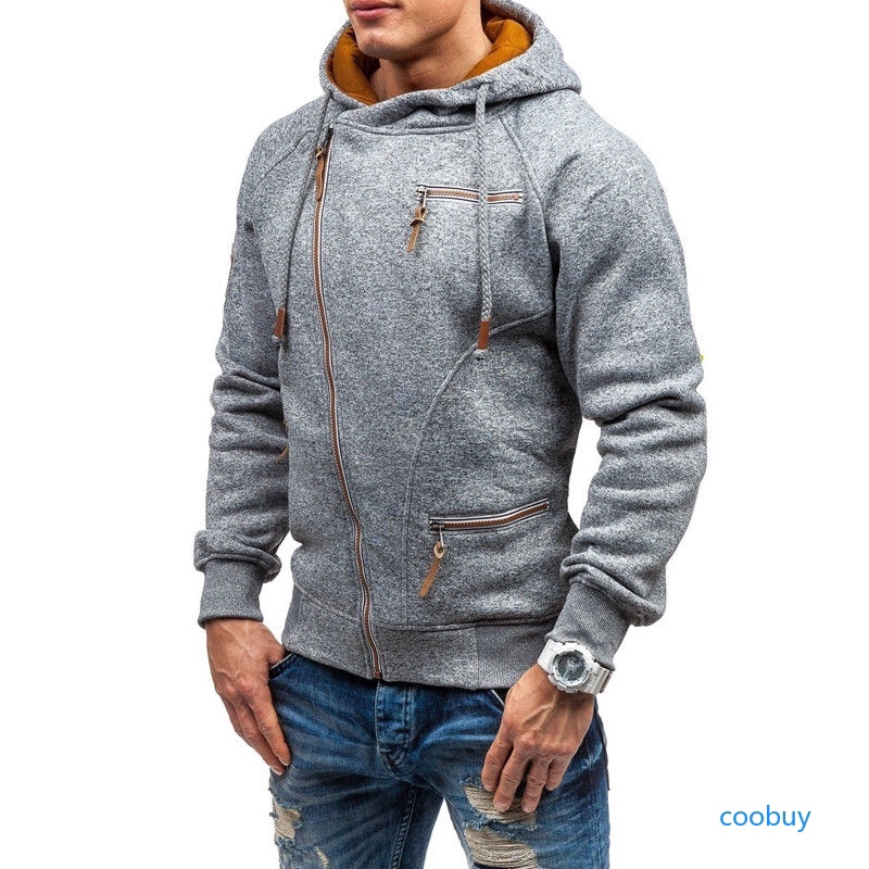 Áo hoodie thiết kế khóa kéo thời trang thể thao cho nam | BigBuy360 - bigbuy360.vn