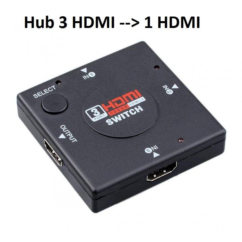 Hub Chuyển Đổi 3 HDMI ra 1 HDMI