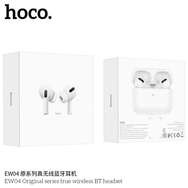 Tai nghe không dây Pro Hoco EW04 hỗ trợ đổi tên, định vị, cảm ứng đa điểm, Bluetooth 5.0