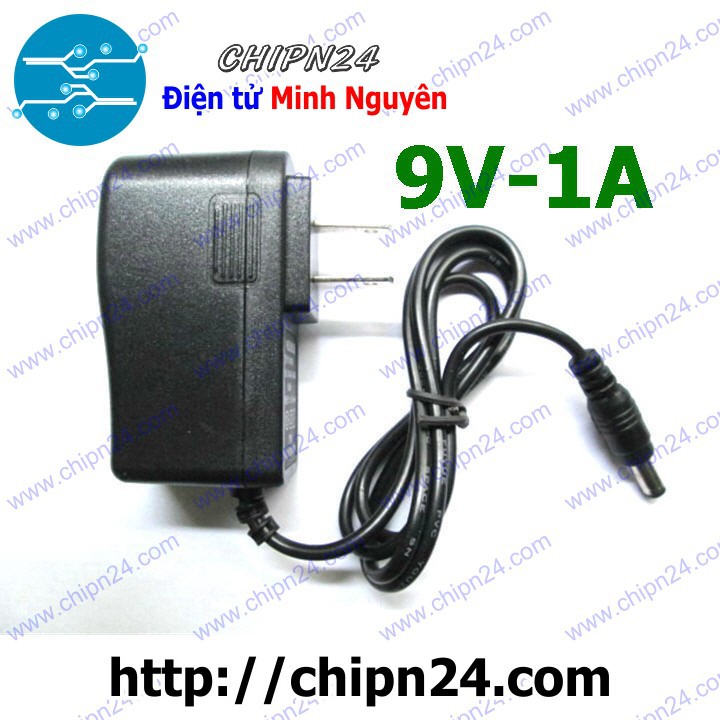 [1 CỤC] Nguồn Adapter 9V 1A (Hàng Tốt)