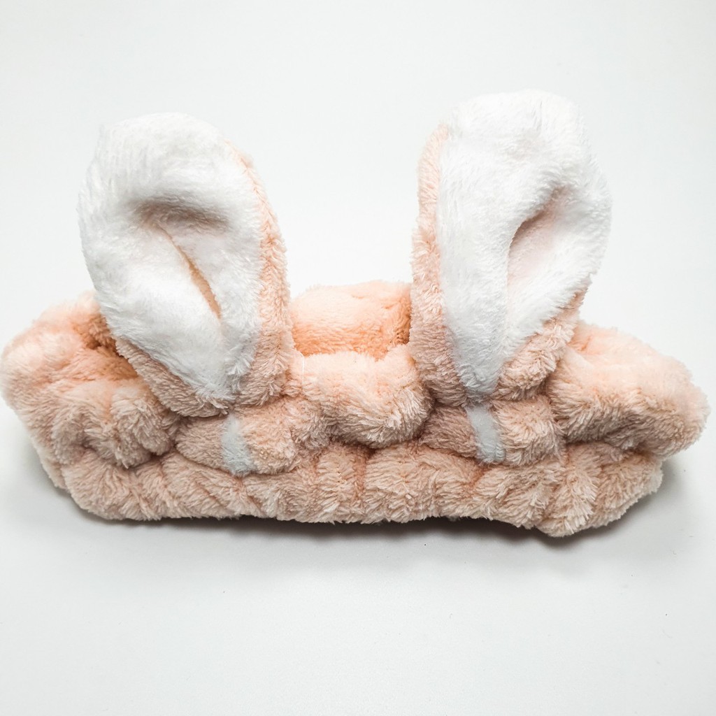 Băng đô rửa mặt, bờm tai thỏ rửa mặt 3D mẫu mới (ảnh thật shop tự chụp)