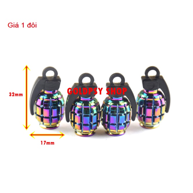 Ốc chân van ô tô xe máy 7 màu titan - Ốc chụp van vòi xe máy 7 màu trang trí