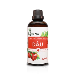 Tinh dầu xông Dâu Queen Oils Cao Cấp, 100% Thiên Nhiên, giúp khử mùi, kháng khuẩn, thơm phòng, Chai 50ml