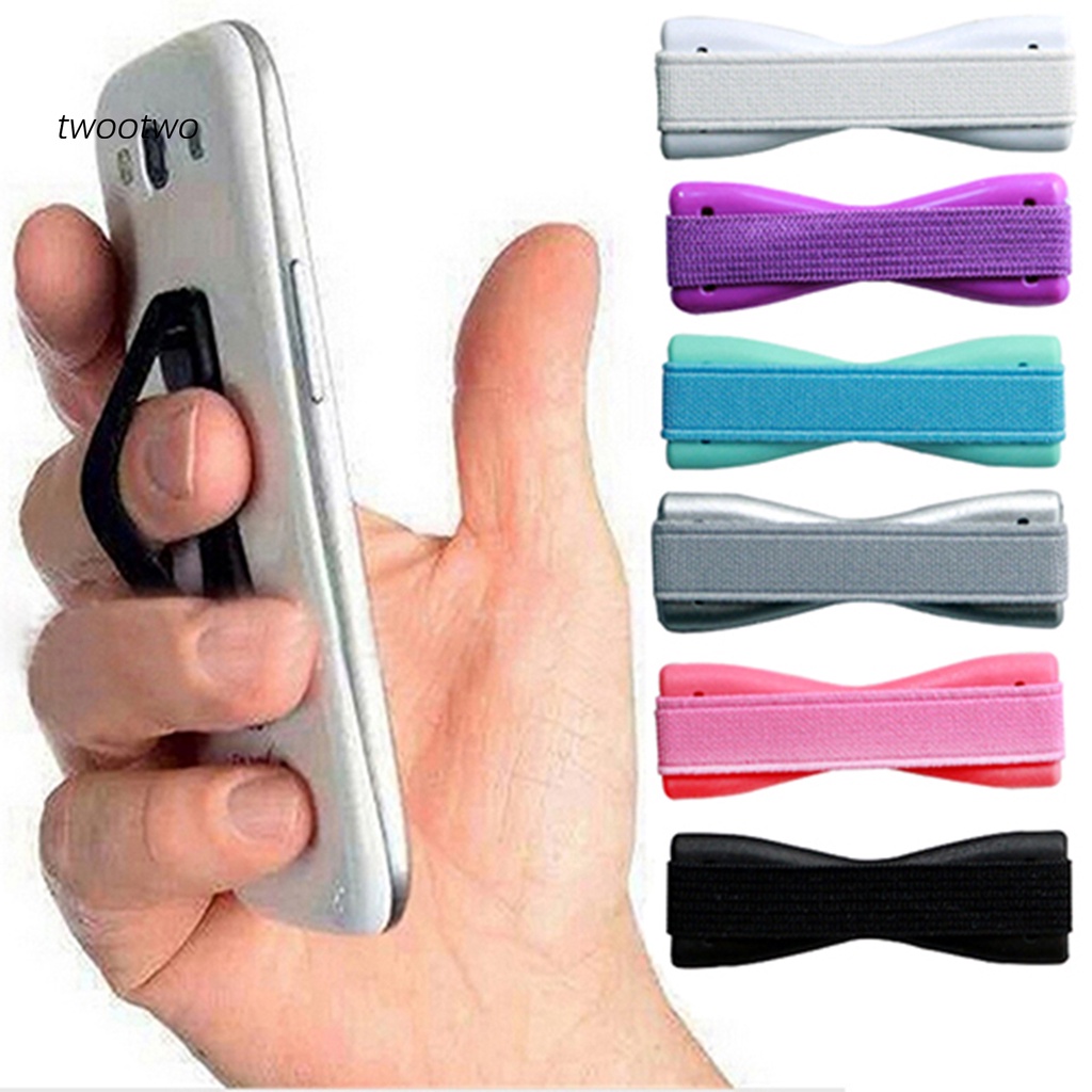 Khăn-Universal Finger Phone Holder Plastic Sling Grip Anti Slip Stand for Tablet Cellphone