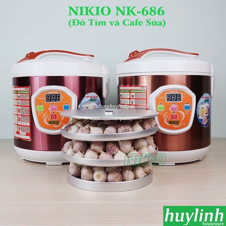 Freeship Máy làm tỏi đen Nhật Bản Nikio NK-686 - 6 lít - Model 2019