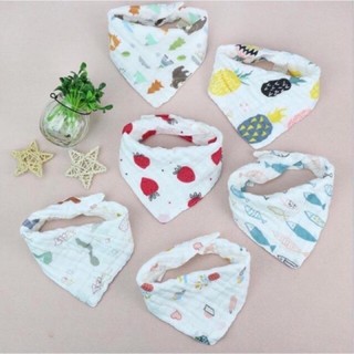 Set 3 yếm xô cotton 1 cúc bấm