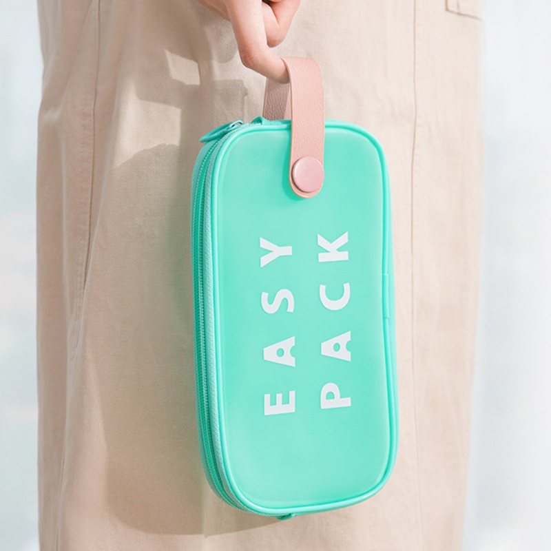 Hộp Đựng Bút Viết Có Khóa Kéo Di Động Tiện Dụng Cho Học Sinh Tiểu Học