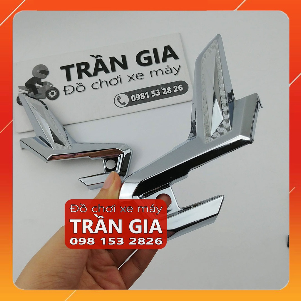Ốp gác để chân sau xe AB năm 2023 2022 bản mới nhất airblade 160 125 phụ kiện air blade 160cc 125cc xi inox carbon