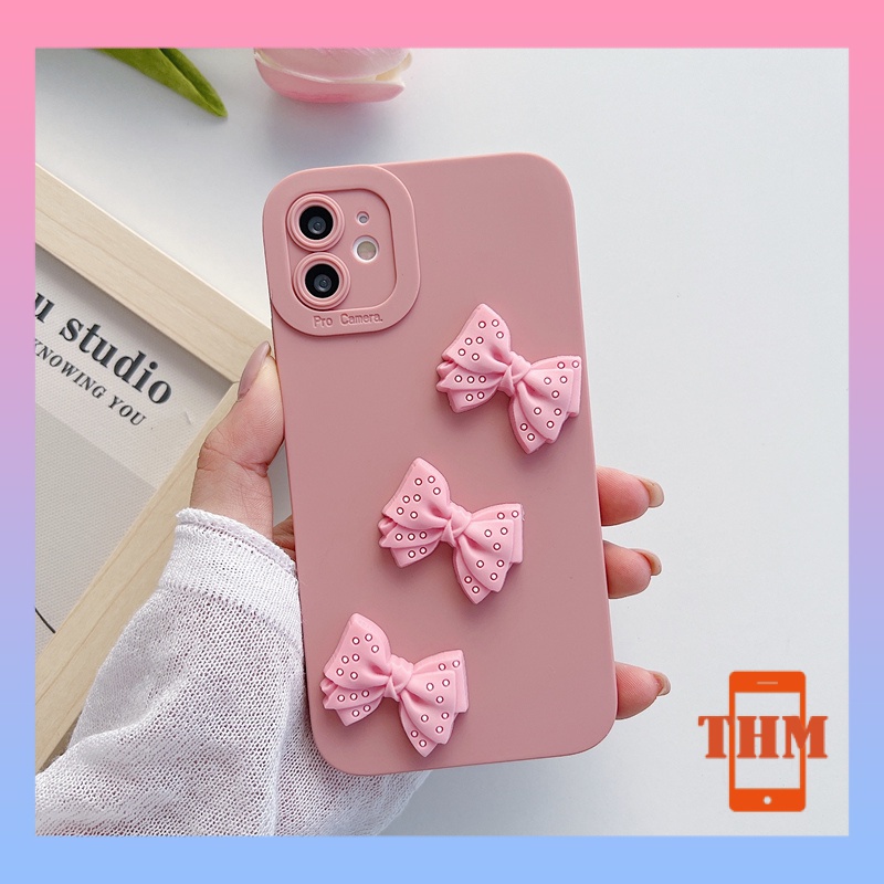 Ốp lưng Điện Thoại Mềm Gắn Nơ Cho iphone 6/6plus/6s/6splus/7/7plus/8/8plus/x/xr/xs/11/12/13/pro/max/plus/promax-071