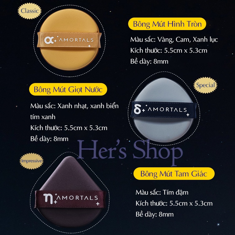 Bông Mút Trang Điểm Hình Tròn Dẹt Tán Kem Nền Phấn Nước BB Air Cushion - Phấn Phủ Trang Điểm Powder Puff