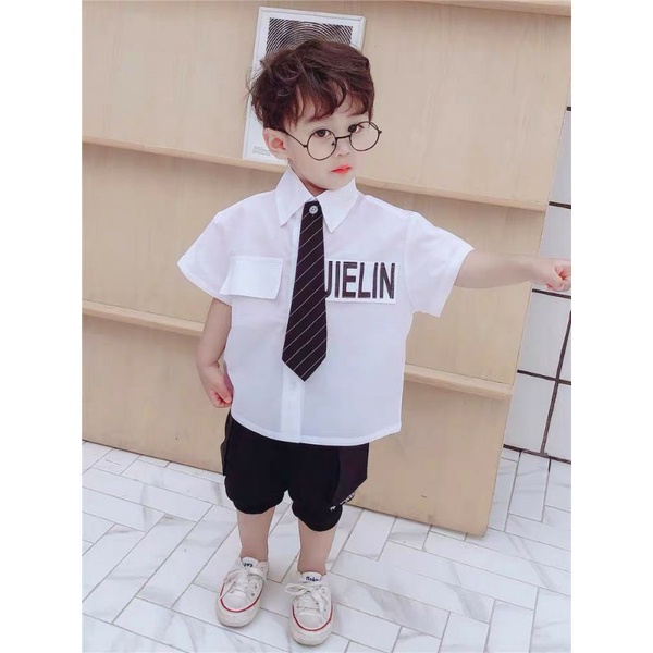 Set học sinh phong cách Hàn Quốc cho bé trai 10-20kg Ty