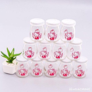 Combo 12 hũ thủy tinh làm sữa chua
