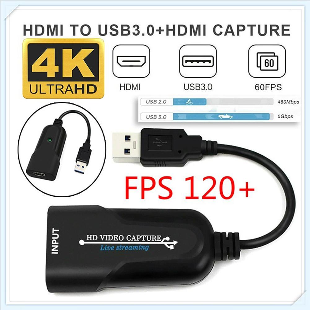 Thẻ ghi hình HDMI 1080p USB 3.0 60pfs Game Capture Card ghi âm HD Grabber để phát trực tiếp