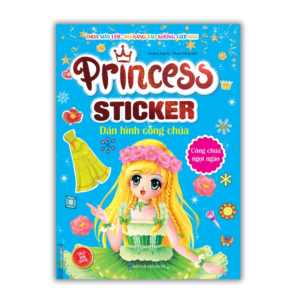 [Mã BMLTA50 giảm 10% đơn 99K] Sách - Princess sticker - Dán hình công chúa - Công chúa ngọt ngào