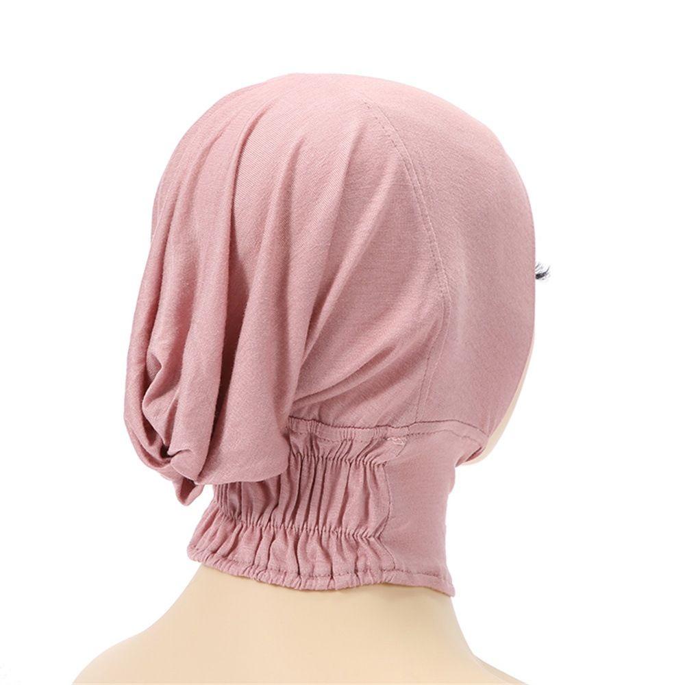 BORAG Khăn Trùm Đầu Hijab Hồi Giáo Bằng Cotton Màu Trơn Che Phủ Toàn Diện