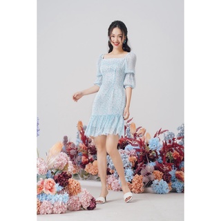 Váy, đầm nữ cổ vuông đuôi cá