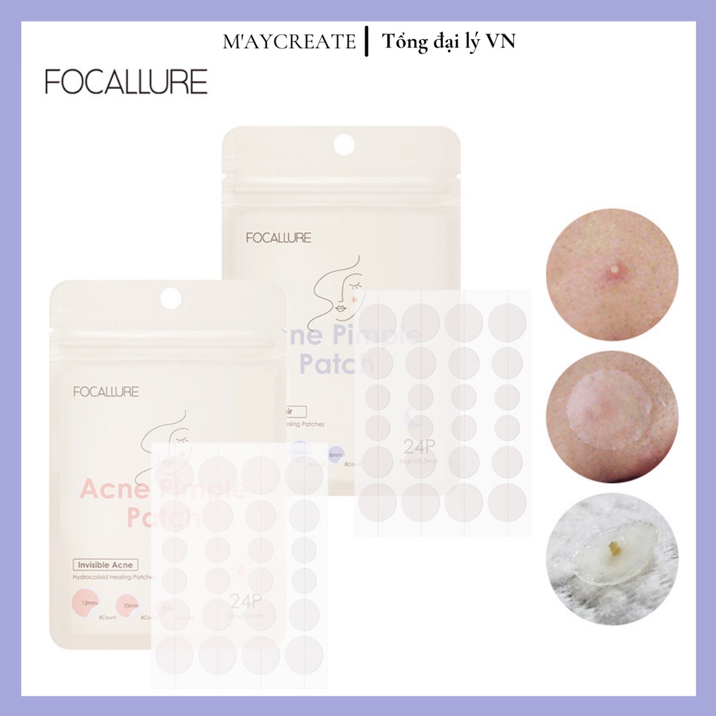 Miếng dán mụn FOCALLURE Dán Mụn tái tạo chăm sóc làn da tiện dụng 2g FMDM1