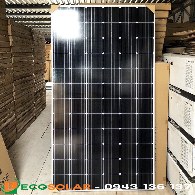 Pin năng lượng mặt trời mono 370w - tặng 1 cặp mc4 đơn