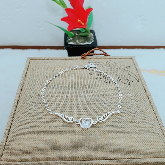 LẮC TAY CÁNH THIÊN THẦN NỮ BẠC ITALY CAO CẤP 925 KHÔNG PHAI MÀU | BigBuy360 - bigbuy360.vn