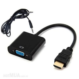 Cáp chuyển đổi HDMI sang VGA có âm thanh - HDMI TO VGA CÓ AUDIO -dc404