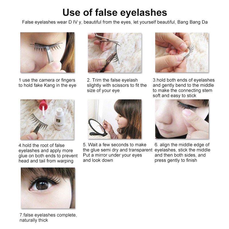 [giao hàng tận nơi] Lông mi giả 3D dài dày cong phong cách Âu Mỹ làm thủ công | BigBuy360 - bigbuy360.vn