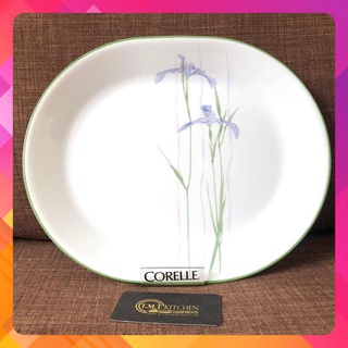 Dĩa Oval Thủy Tinh Mỹ 32cm Corelle Shadow Iris 611