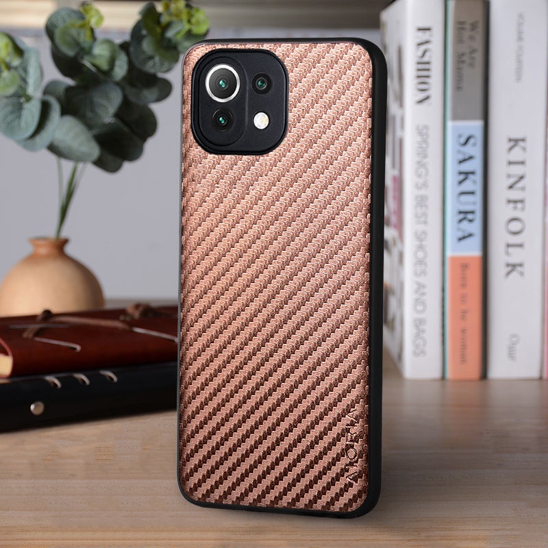 Ốp Điện Thoại Mềm Họa Tiết Sợi Carbon Cho xiaomi mi 11 lite ultra 5G 11 lite ultra