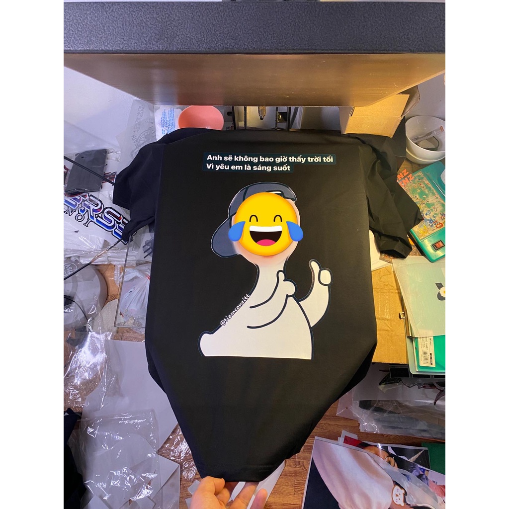 Áo Cotton in hình theo yêu cầu | Chất vải Cotton dày dặn Oversize nam nữ