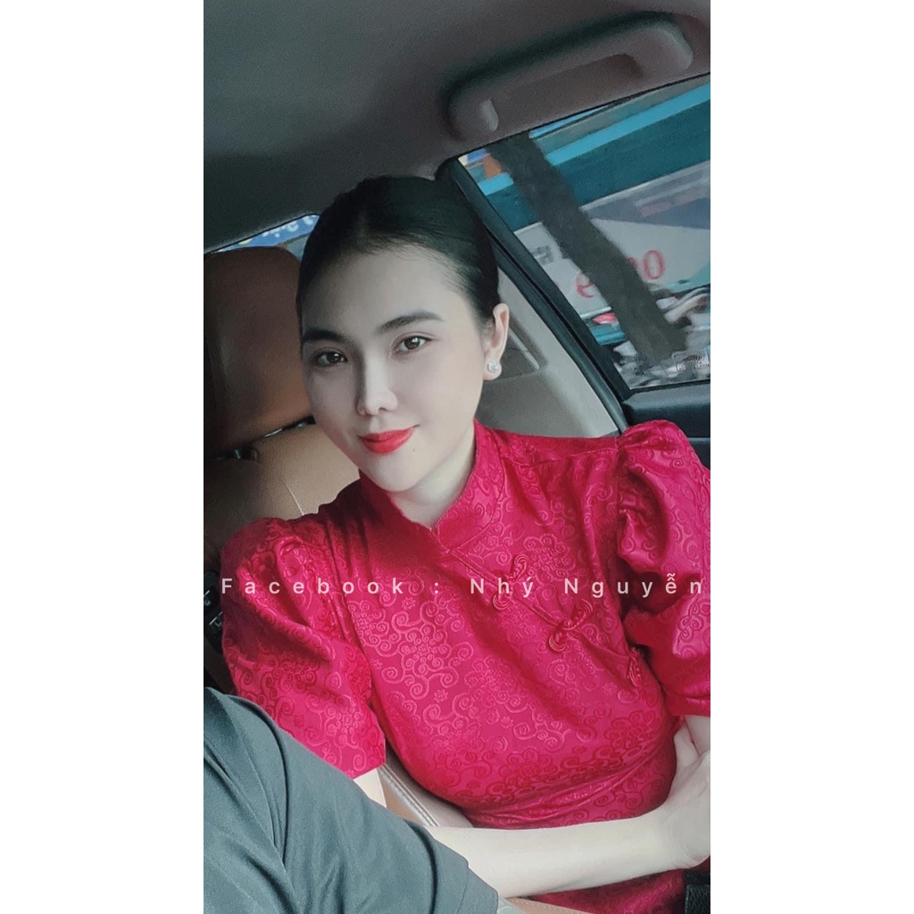 SET GẤM TAY PHỒNG THƯỢNG HẠNG MÀU ĐỎ