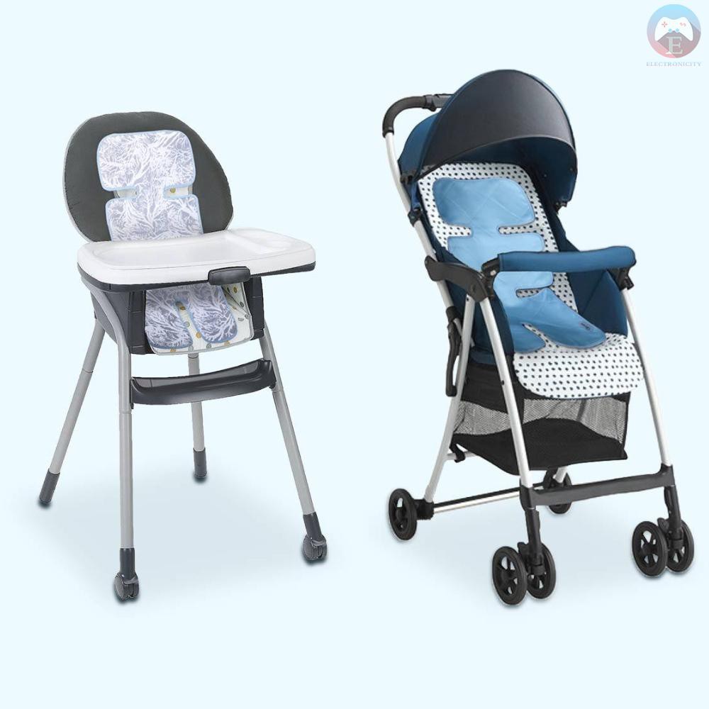 Ê Xiaomi QBORN Baby Summer Ice Silk Mat Stroller Seat Chair Cushion Cart Seat Plant Fiber Stroller Seat Infant Cushion Cover Cool Mat for kids