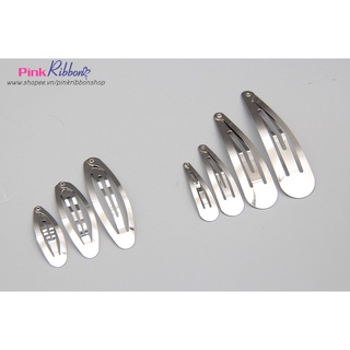*[Set 5c/10c] Kẹp bật Oval các size, xương kẹp, nguyên phụ liệu thủ công, phụ kiện tóc